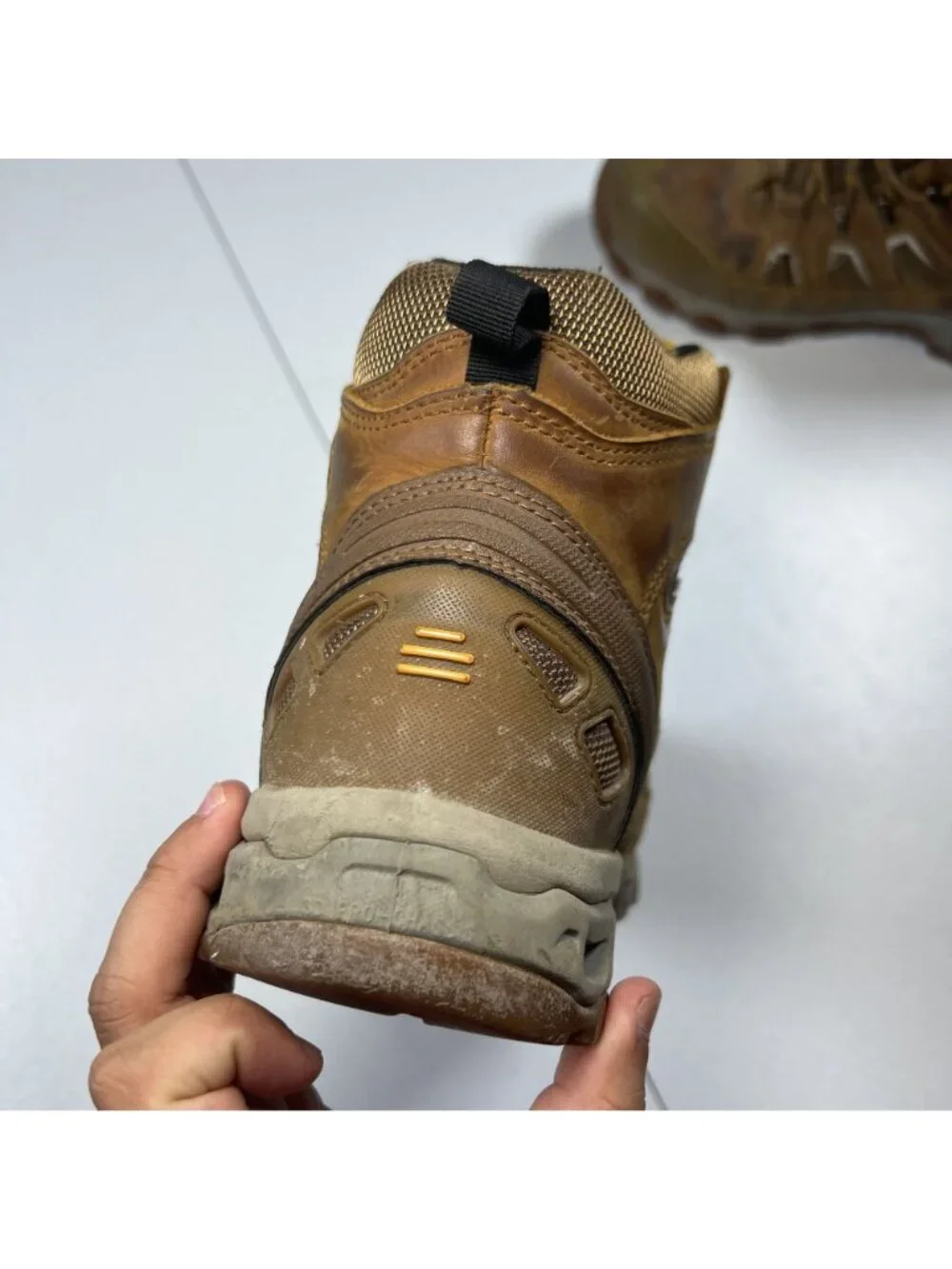 DeWalt Mens Wheat Poseidon Waterproof Work Leather Boots Size 12 Plain Toe